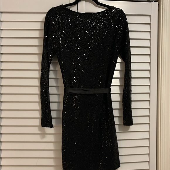 Express Black Sequin Sparkle Dress - Picture 4 of 4